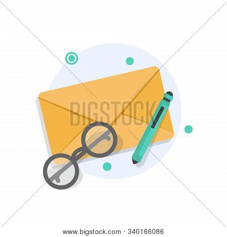 Email And Messaging,email Marketing Campaign,flat Design Icon Vector Illustration