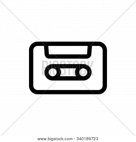 Musical Coset Icon Vector. A Thin Line Sign. Isolated Contour Symbol Illustration