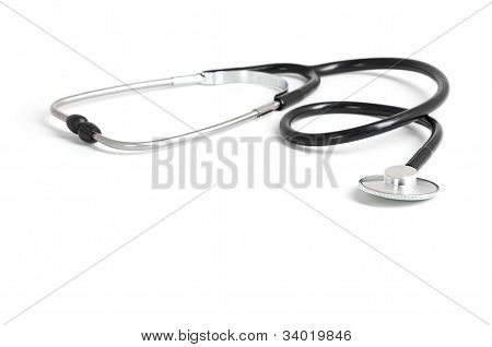 흰 배경에 고립 된 의료 stetoskop