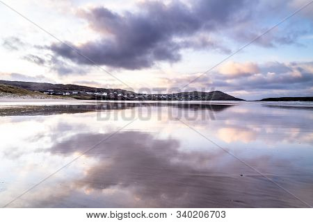 Narin Strand Is A Beautiful Large Blue Flag Beach In Portnoo, County Donegal In Ireland