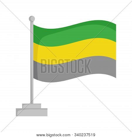Lithromantic Pride Flag Isolated On White Background Vector Illustration