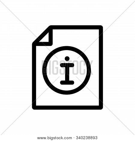 Instruction To Apply The Vector Icon. A Thin Line Sign. Isolated Contour Symbol Illustration