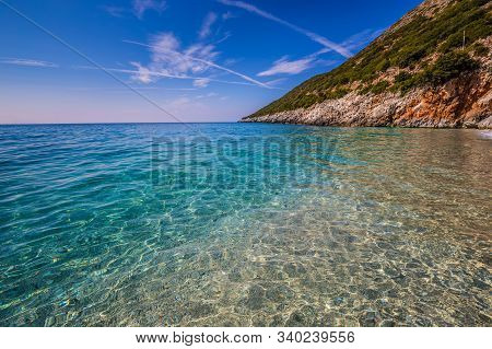 Clear Water Of Gjipe Beach - Himare, Vlore, Albania, Europe