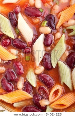 Italské minestrone polévka