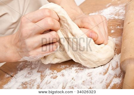 Teig kneten