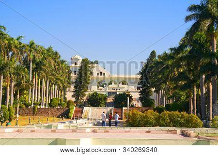 Panchkula, Haryana / India - December 03 2019: Yadavindra Gardens, Also Known As Pinjore Gardens