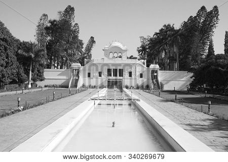 Panchkula, Haryana / India - December 03 2019: Yadavindra Gardens, Also Known As Pinjore Gardens