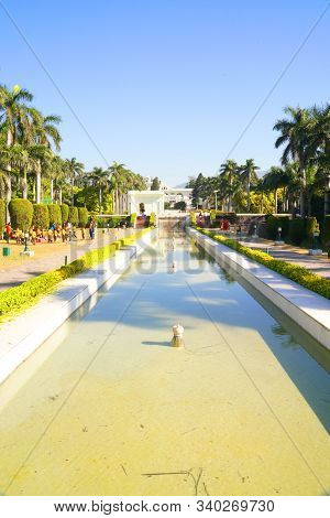 Panchkula, Haryana / India - December 03 2019: Yadavindra Gardens, Also Known As Pinjore Gardens
