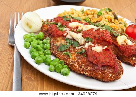 Csirke parmezán