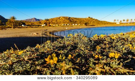 Percheles Beach, Murcia Region Spain. Mazarron Bay