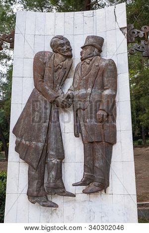 Monument Chekhov Characters Of The Works Of Anton Pavlovich Chekhov In Yalta, 09/05/2019, Yalta, Cri