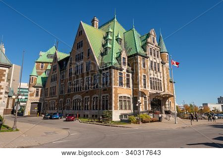 Quebec City, Ca - 5 October 2019: Health And Welfare Building