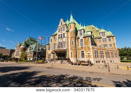Quebec City, Ca - 5 October 2019: Health And Welfare Building