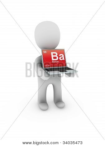 Baru Symbol na ekranie laptopa