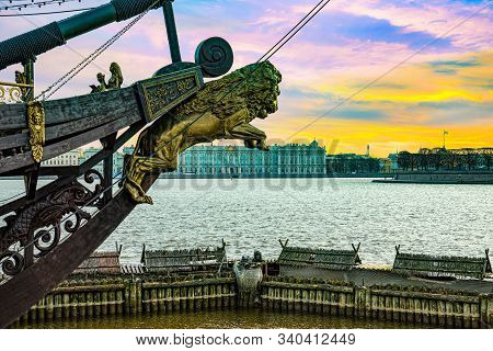 Winter Palace And Hermitage Museum.  Saint Petersburg. Russia.