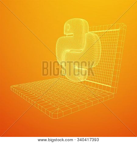 Python Code Language Sign With Notebook Laptop Device. Programming Coding And Developing Concept. Wi