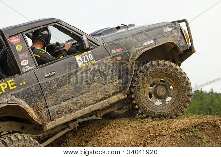 Off-road bil blade stejle skråning