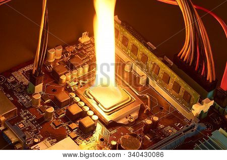 Fast Processor Caught Fire After Overclocking, Or Due To A Malfunction