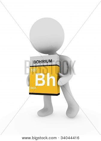 3D mężczyzna nosić pole Bohr
