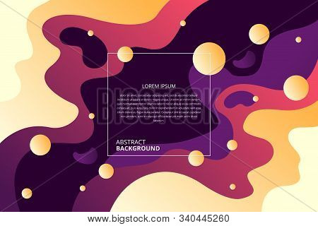 Abstract Gradient Fluid Patttern Background.  It Is Suitable For Various Types Of Design Purposes.ve