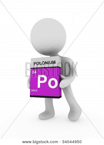 3D mężczyzna nosić pole polon