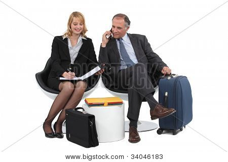 Pár na businesstrip.