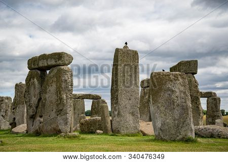 Ancient Prehistoric Stonehenge Site In England, Uk