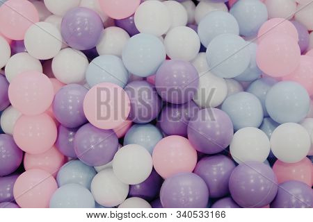Lots Of Multicolored Round Balls Texture Background