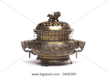 Incensiere in bronzo antico