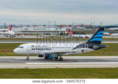 Passenger Airplane At Istanbul Airport