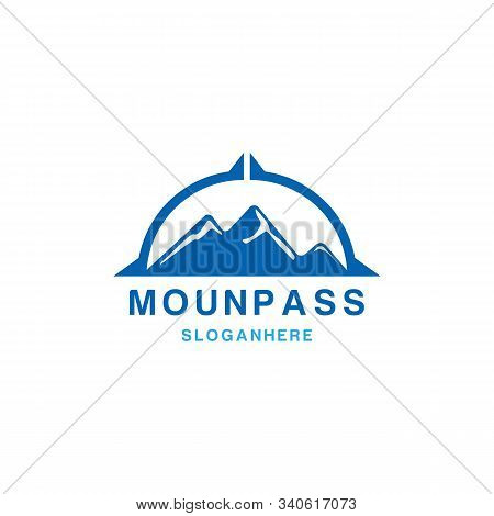 VINTAGE EMBLEM BADEGE MOUNTAIN ADVENTURE LOGO DESIGN