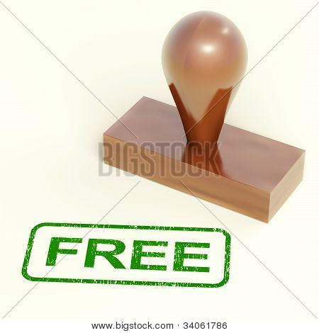 Free Promo e carimbo apresentando Freebie
