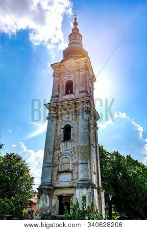 Plesivec, Slovakia, 14 May 2019: Old Gothic Church In Plesivec. Selective Focus.