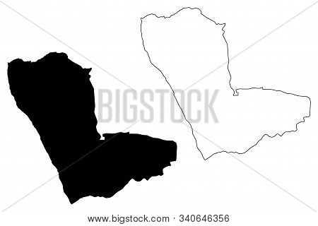 Kunene Region (regions Of Namibia, Republic Of Namibia) Map Vector Illustration, Scribble Sketch Kun