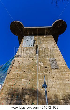 Flak tower in Vienna Austria - cityscape architecture background