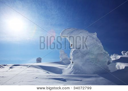 Měkké Rime, Mt.zao v Japonsku