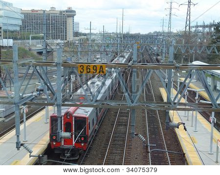 The Stamford Metro-North Railroad station in Connecticut