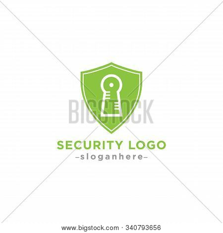 key security cyber icon logo design vector