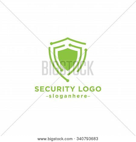key security cyber icon logo design vector