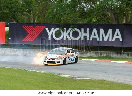 Touring Car Race v Pattaya, Thajsko, červen 2012