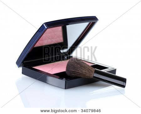 상자 흰색 절연 메이크업 블러셔