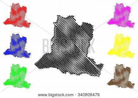 Basse-kotto Prefecture (prefectures Of The Central African Republic, Car) Map Vector Illustration, S