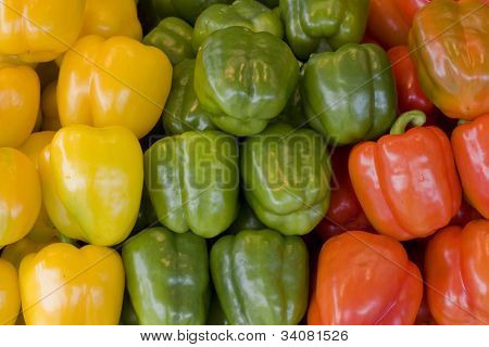 Pimentas misturadas