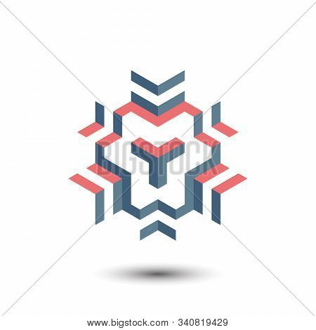 Cube Logo Design Icon. Gray Background For Your Text And Logo. Outbox. Vector Design