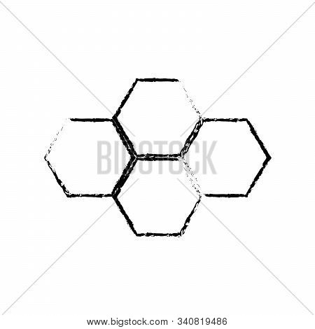 Line Hexagon Logo Design Set. Vector Design