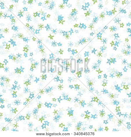 Vector Abstract Doodle Stars In Kaleidoskope Movement Seamless Repeat Pattern Design Background Text