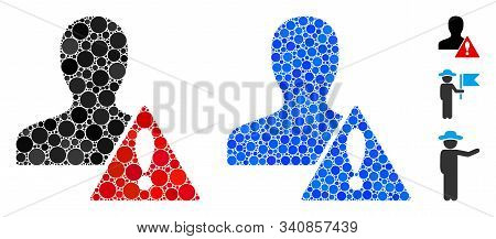 User Risk Management Composition Of Filled Circles In Various Sizes And Color Hues, Based On User Ri