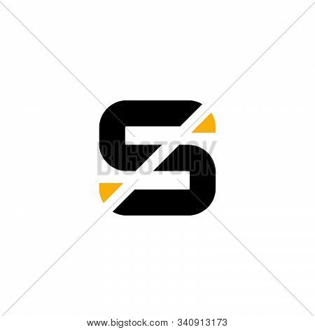 Initial S Letter Logo Design. Simple Flat Vector Illustration