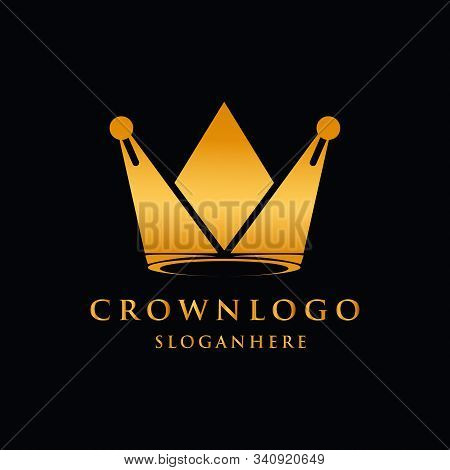 Crown Luxury Design Logo King Vector Royal Icon.