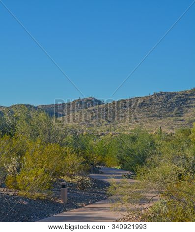 Discovery Trail In The Sonora Desert. Peoria, Maricopa County, Arizona Usa